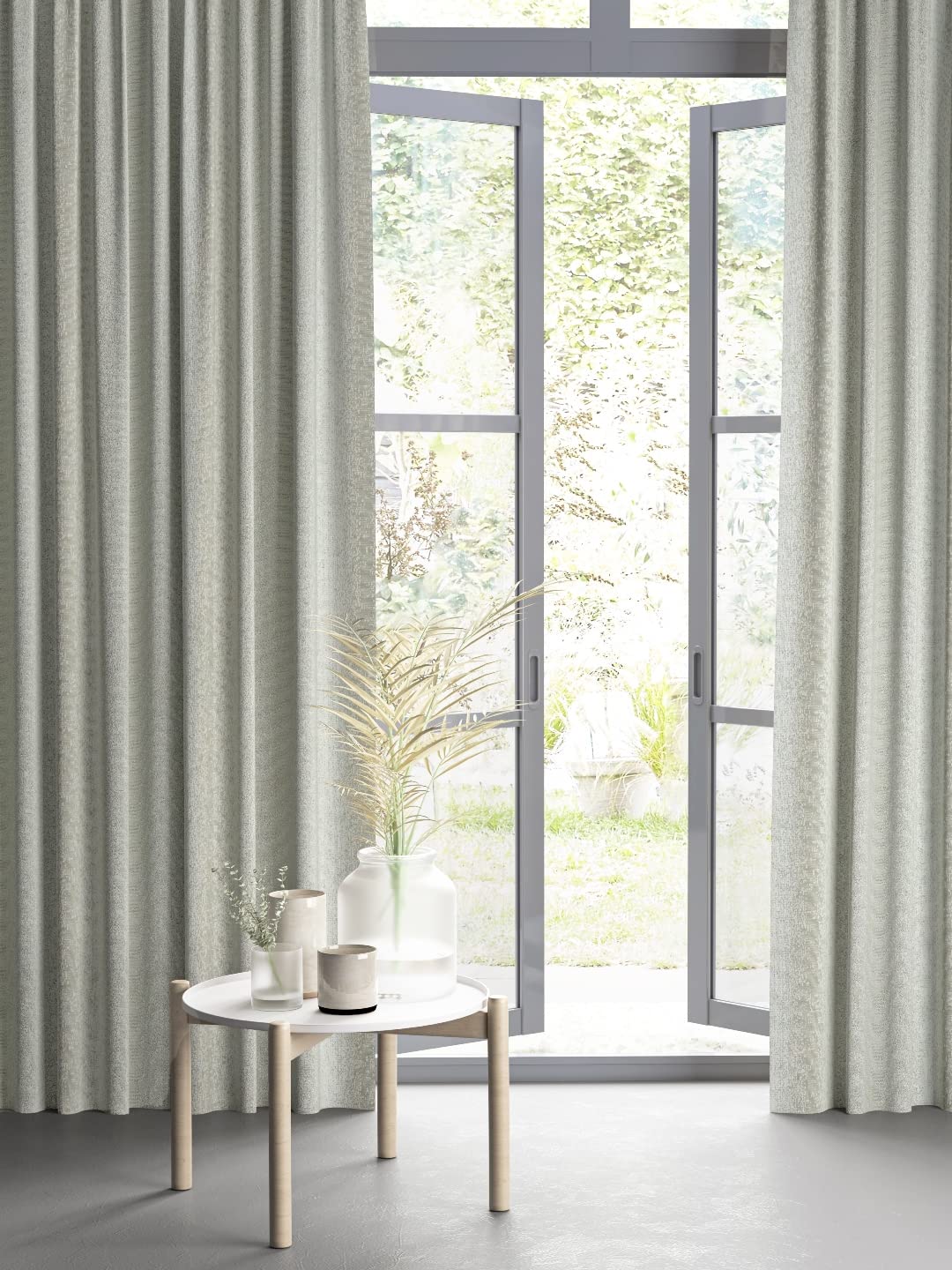 DDECOR - 100% Polyester Door 7 Ft|135 CM X 225 CM| - White