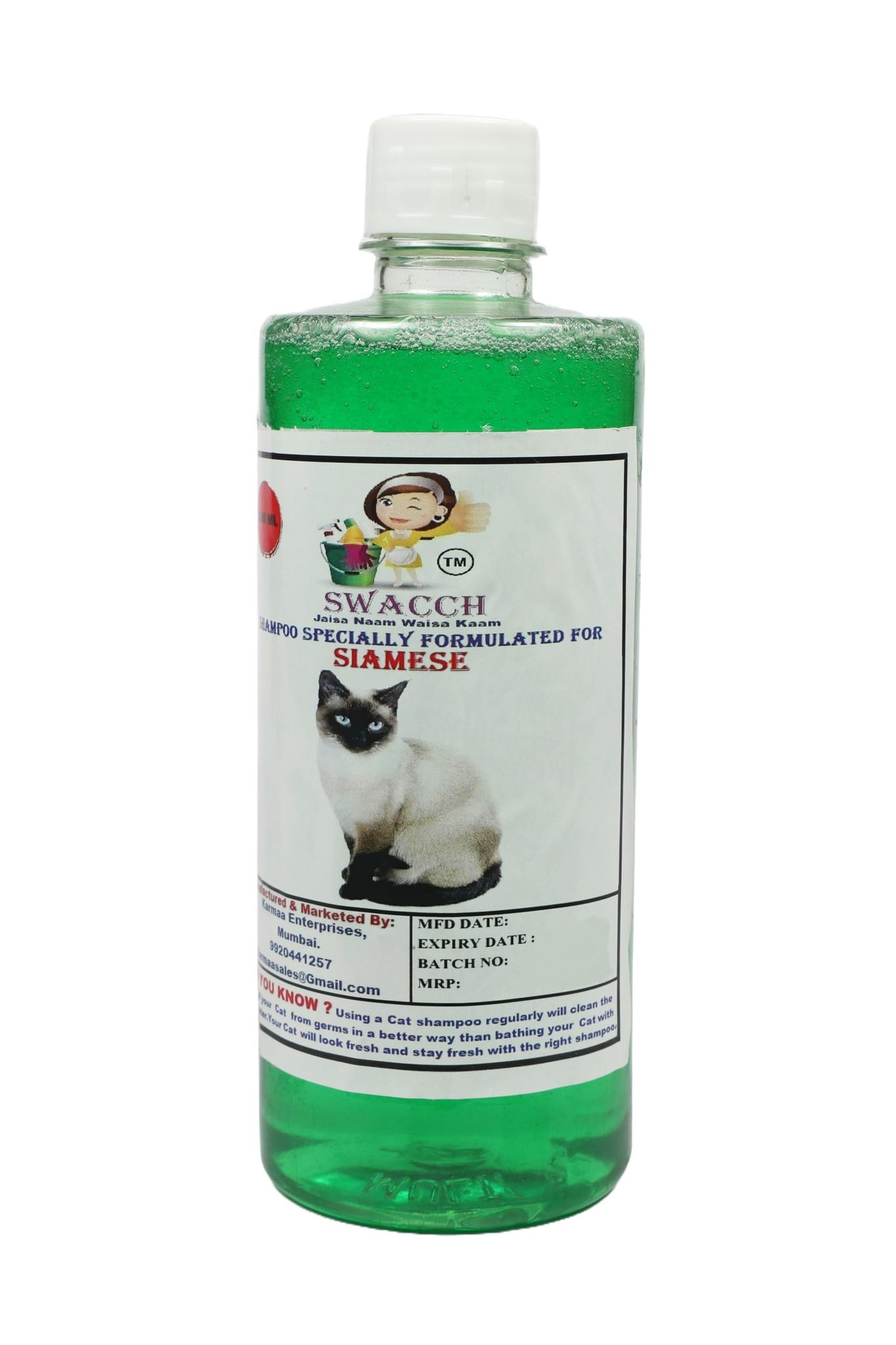 Swacch Shampoo Specially Formulated for Neem Alovera Siamese 500ml