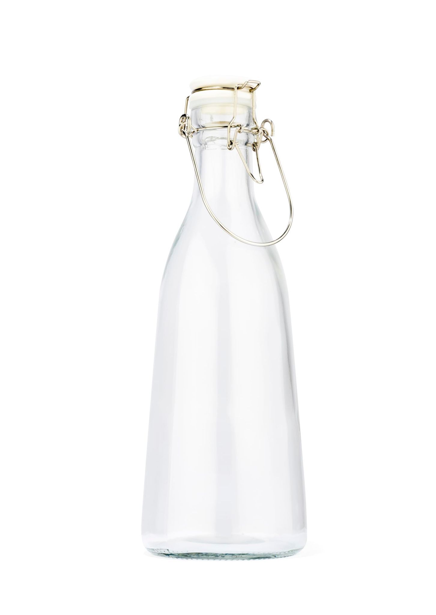 NATURALLY YOURS 1000 ml Glass Bottle with Ceramic Lid | Round Airtight Storage