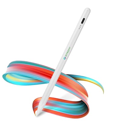 STRIFF iPad Pencil NO.1 Sales in US&EU,13 Mins Fast Charge Stylus Pen for iPad with Palm Rejection for 2018-2025 iPad Air 3/4/5/M2/M3, iPad mini 5/6, iPad 6/7/8/9/10/11, iPad Pro 11",12.9"&M4, White White