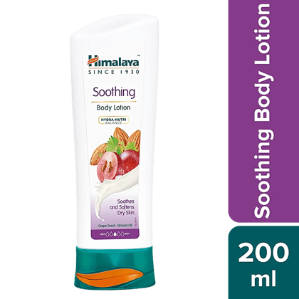 Himalaya Soothing Body Lotion - Dry Skin, Grape Seed & Almond Oil, 200 Ml Himalaya Soothing Body Lotion - Dry Skin, Grape Seed & Almond Oil, 200 Ml