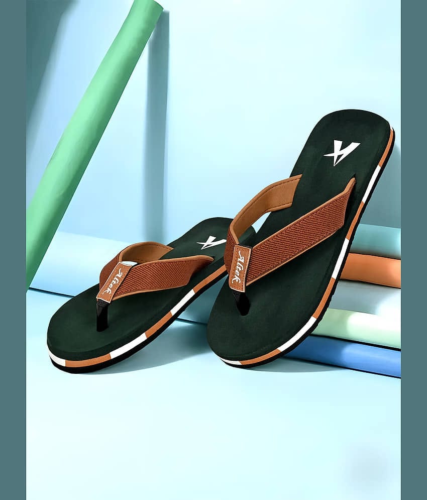 Chappal Wala Green Men's Thong Flip Flop