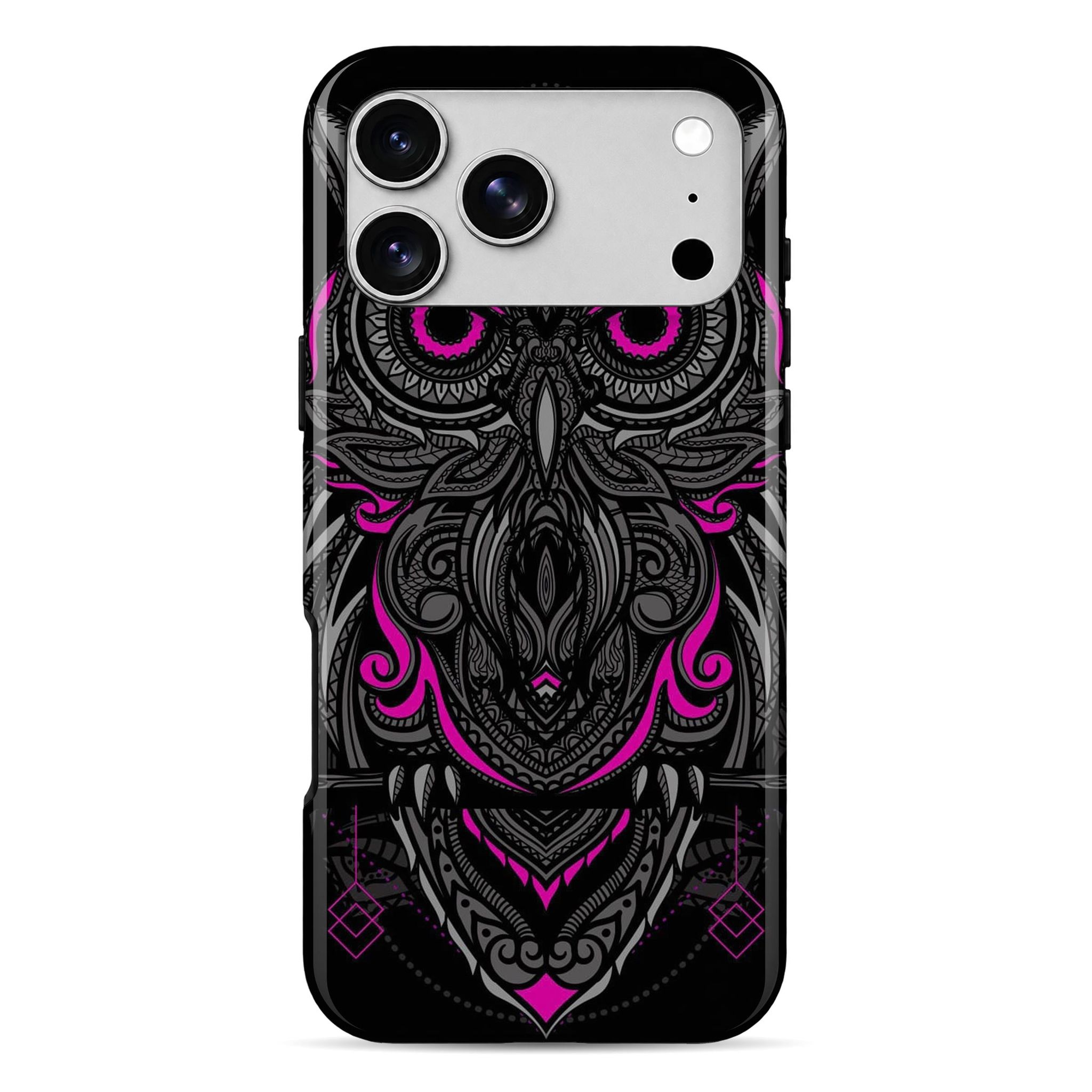 WrapCart Classic Owl Pink Armour Mobile Case | Double Layer Shockproof