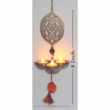 Iron Wall Hanging Candle Holder (IMAS149 A)