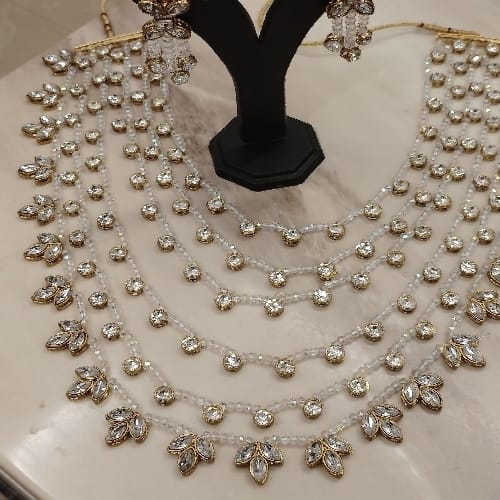 Beautiful Imitation Crystal Kundan Jewellery