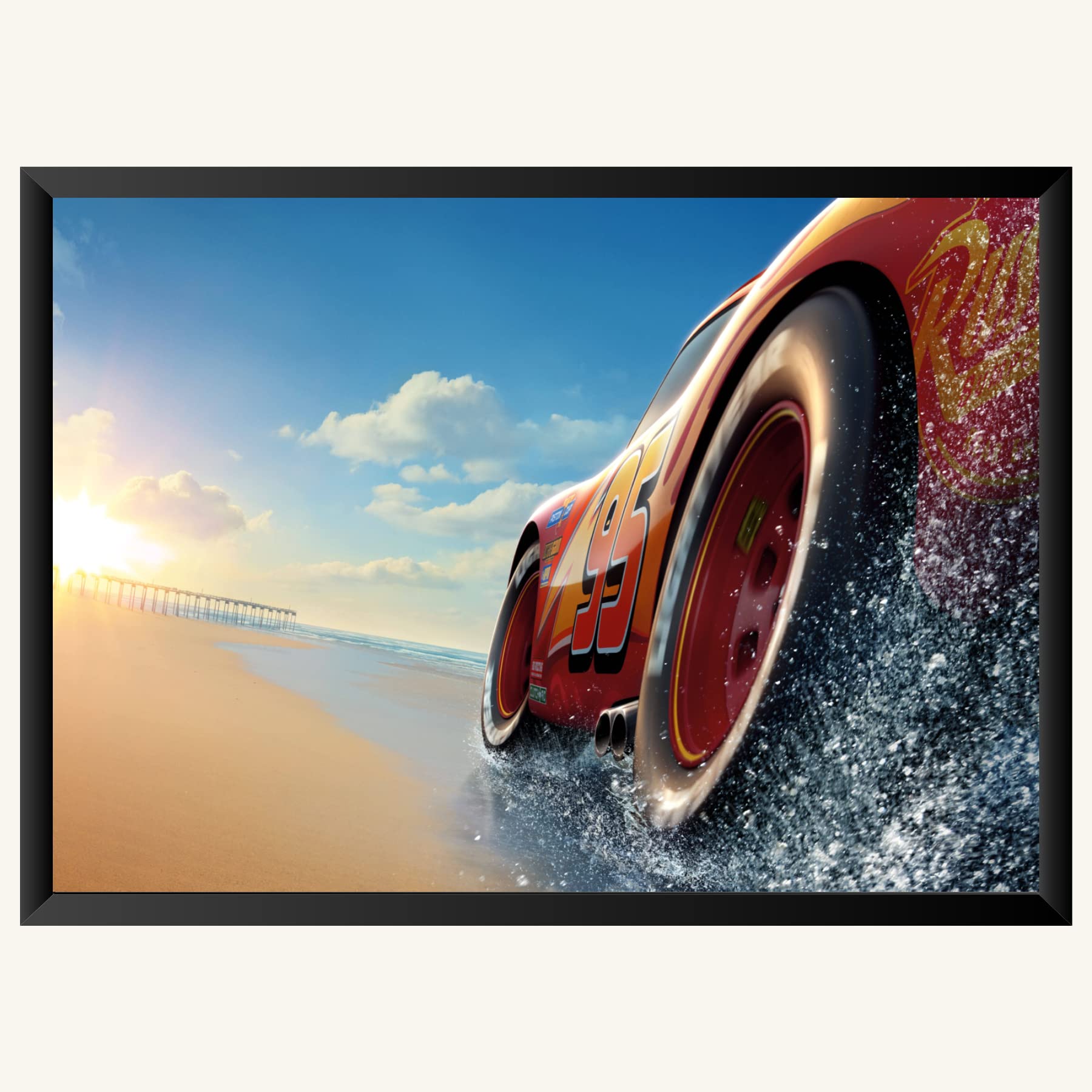 NOKKES Flying Mater Cars 2 Photo Frame Poster 8X12inch Photo Mate Paper Wall Decoration For Home Office Wall Photo Frame Poster