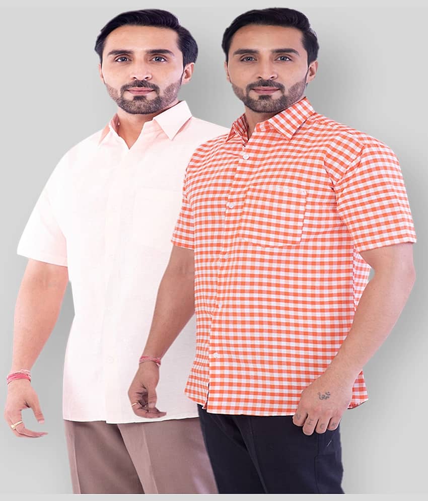 DESHBANDHU DBK - Multicolor Cotton Regular Fit Men's Casual Shirt (Pack of 2 )