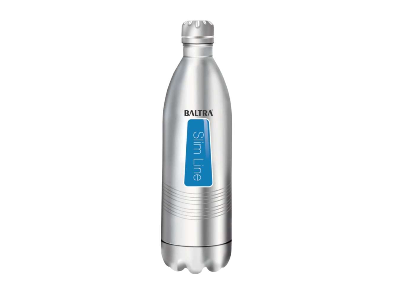 BALTRA Cola Bottle thermosteel 24 Hours Hot and Cold Water Bottle Stainless Steel Flask 1 Litre, Silver