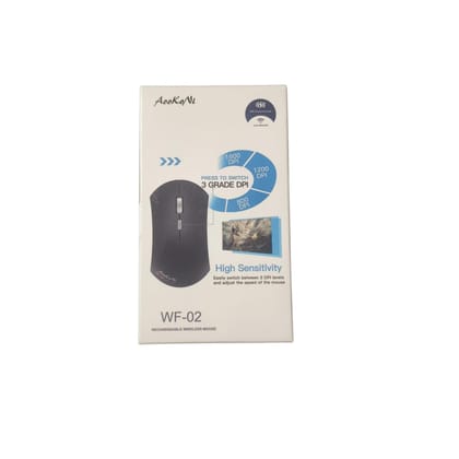 AOOKO NI | WF- 02 | RECHARGEABLE WIRELEES MOUSE| NANO USB RECEIVER | GREEN