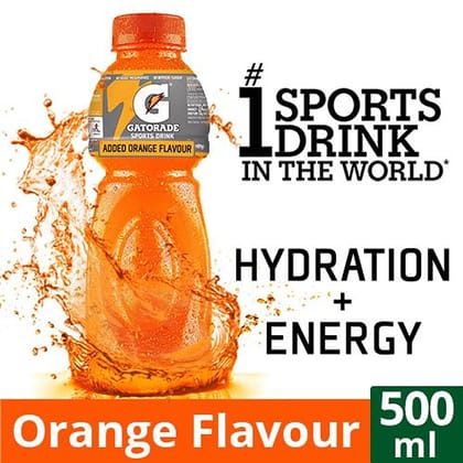 Gatorade Sports Drink - Orange Flavour, 500 Ml Gatorade Sports Drink - Orange Flavour, 500 Ml