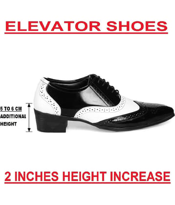BXXY Height Increasing Brogue Black Men's Lifestyle Shoes