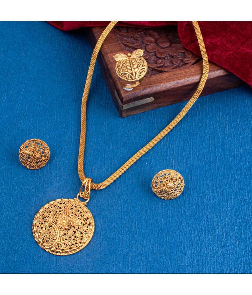 Sukkhi - Gold Pendant set ( Pack of 1 )