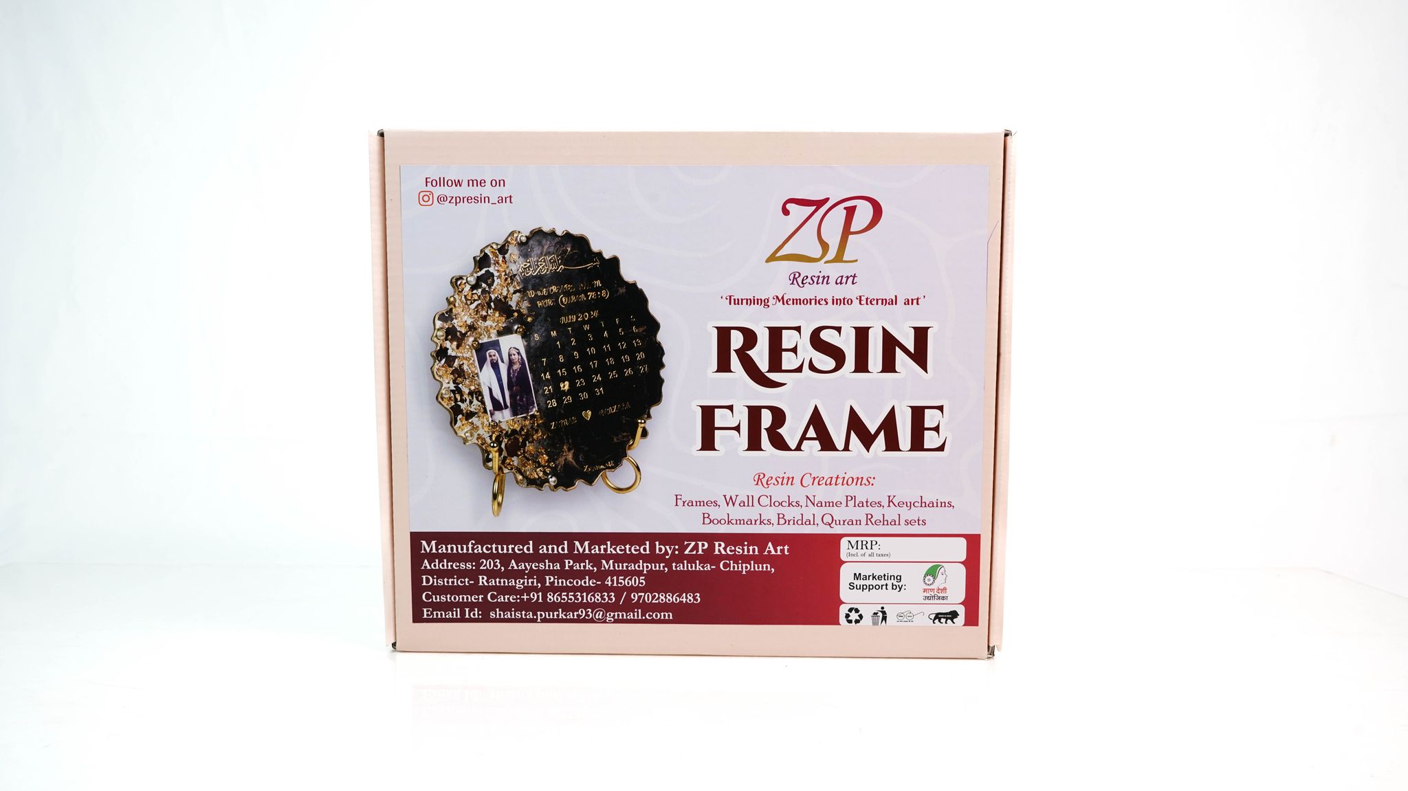 Resin frame