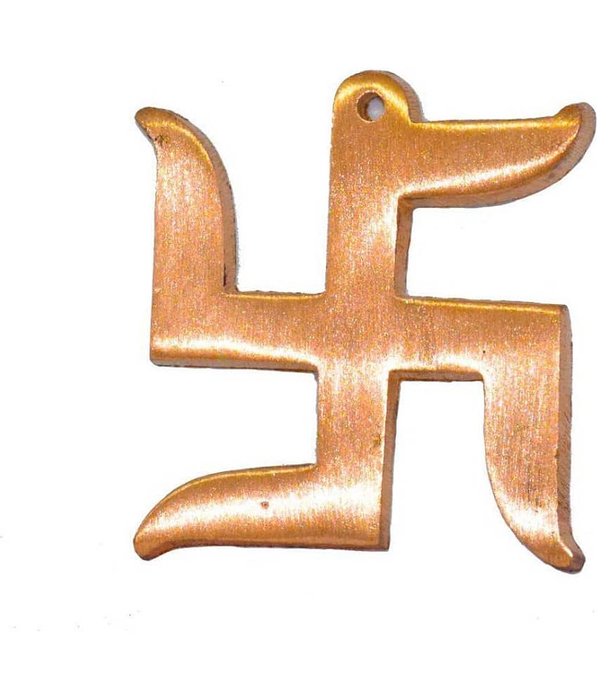 Hindu Lucky Symbol Swastik Pure copper Wall Hanging for Vastu and Good Luck Copper Swastik Vastu Remedies & Product