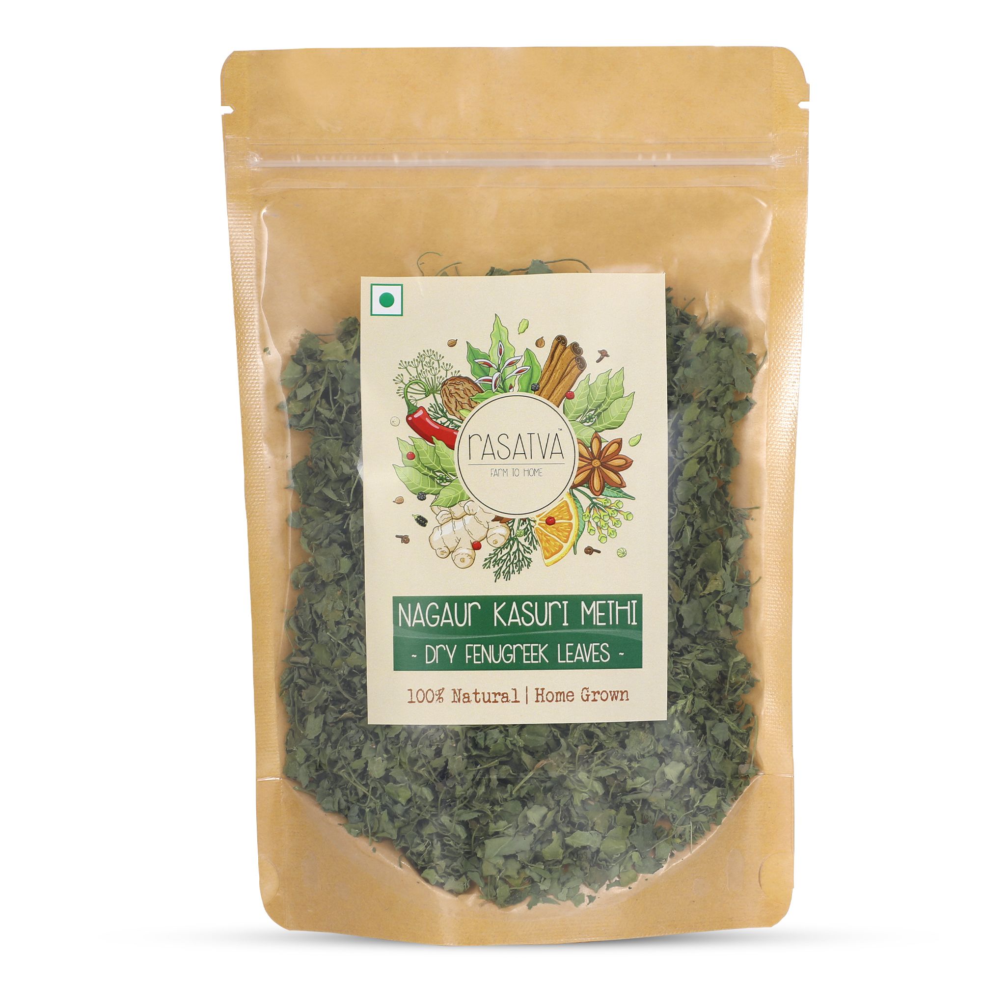 Rasatva Nagaur Kasuri Methi - Dry Fenugreek Leaves (50 gms)