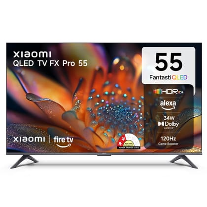 Xiaomi 138 cm (55 inch) FX Pro QLED Ultra HD 4K Smart Fire TV L55MB-FPIN Xiaomi 138 cm (55 inch) FX Pro QLED Ultra HD 4K Smart Fire TV L55MB-FPIN - black / 55 inches Xiaomi 138 cm (55 inch) FX Pro QLED Ultra HD 4K Smart Fire TV L55MB-FPIN Xiaomi 138 cm (55 inch) FX Pro QLED Ultra HD 4K Smart Fire TV L55MB-FPIN - black / 55 inches
