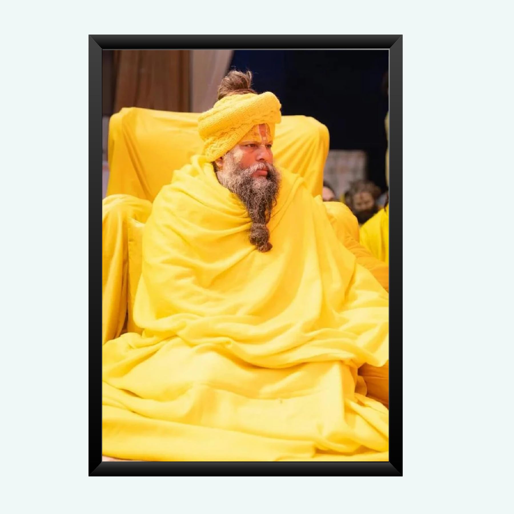 NOKKES Premanand Ji Maharaj Vrindavan Religious Photo frame 5X7 Inch Photo Frame_WEW39