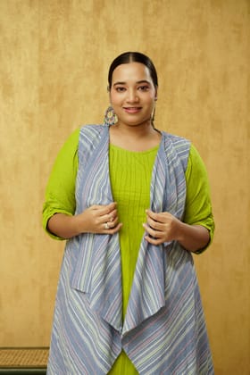 Exquisitely designed Lime Green colored Dress Exquisitely designed Lime Green colored Dress
