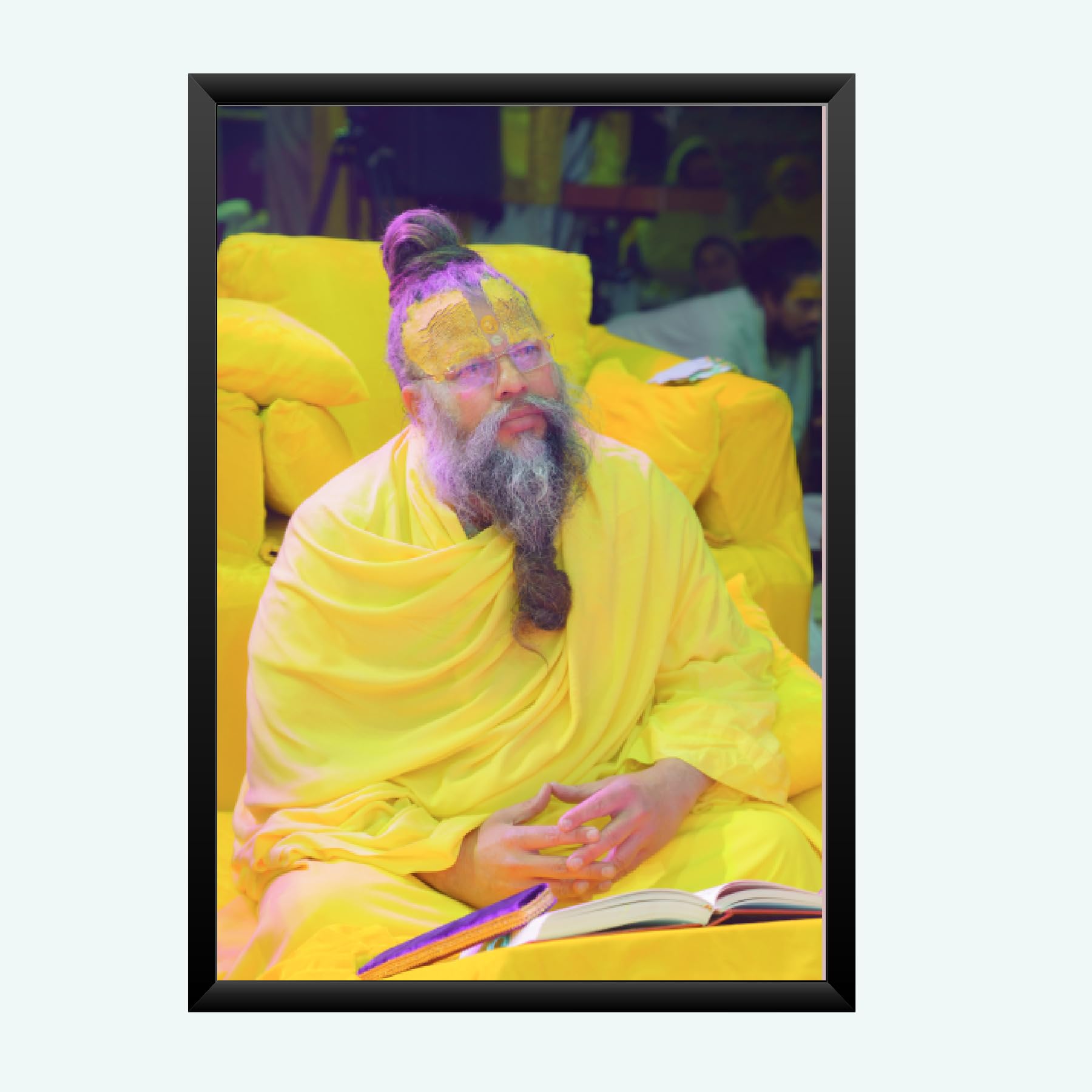NOKKES Premanand Ji Maharaj Vrindavan Religious Photo frame 5X7 Inch Photo Frame_WEW42