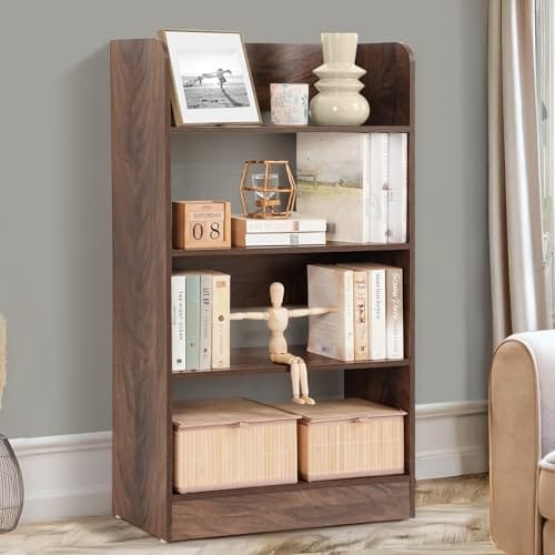 ABOUT SPACE Bookshelf for Home - 4 Tier Books Rack for Study Room Multipurpose Open Shelf for Home, Office,