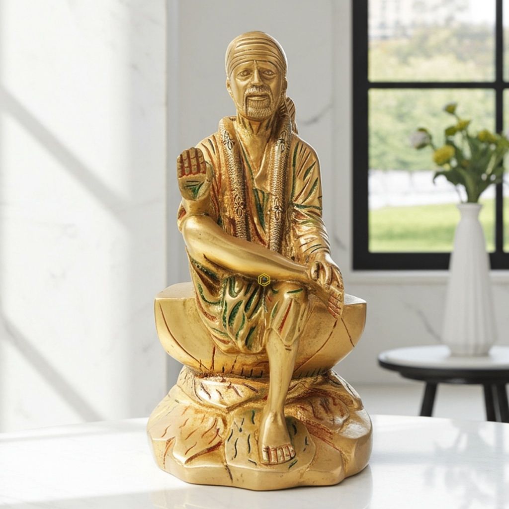 Brass Showpiece Sai Baba Statue (BSMAS495)