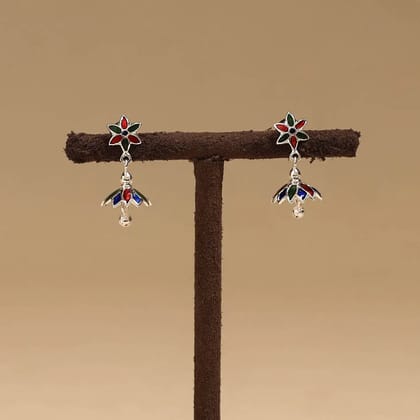 Multicolor - Handcrafted Paka Meenakari Earrings 125