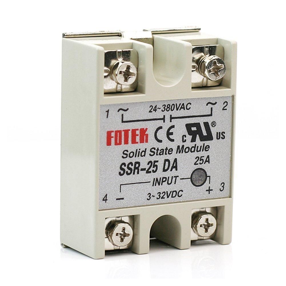 xcluma Solid State Relay SSR-25DA 25A Actually Dc 3-32V To Ac 24-380V SSR 25DA Relay Solid State
