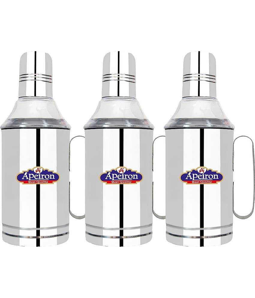 APEIRON STAINLESS Steel Oil Container/Dispenser Set of 3 750 mL