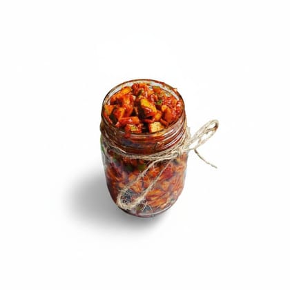 Traditional Spicy Mango Pickle - 300 gm - One glass jar