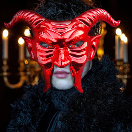 Dracula Mask Red - 1PC