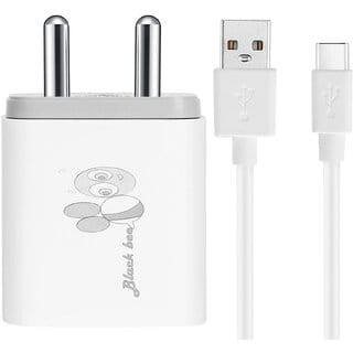 Blackbee 10W 2A Mobile Fast Wall Charger Adapter For Android Phones (White) with Mobile Charger Micro USB Cable Included