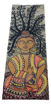 Handcrafted Khadi Tote Bag with Unique Kashidakari Design - Spacious, Stylish, and Eco-Friendly