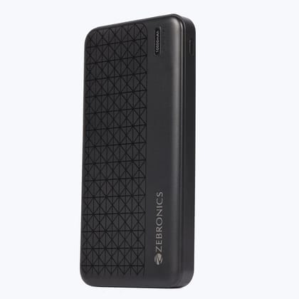 ZEBRONICS EnergiPod PB1A10000mAh Power Bank, 22.5W Fast Charging, Rapid Charge, USB & Type-C Output, Portable Battery Charger with Overcharge Protection (Color May Vary) ZEBRONICS EnergiPod PB1A10000mAh Power Bank, 22.5W Fast Charging, Rapid Charge, USB & Type-C Output, Portable Battery Charger with Overcharge Protection (Color May Vary)