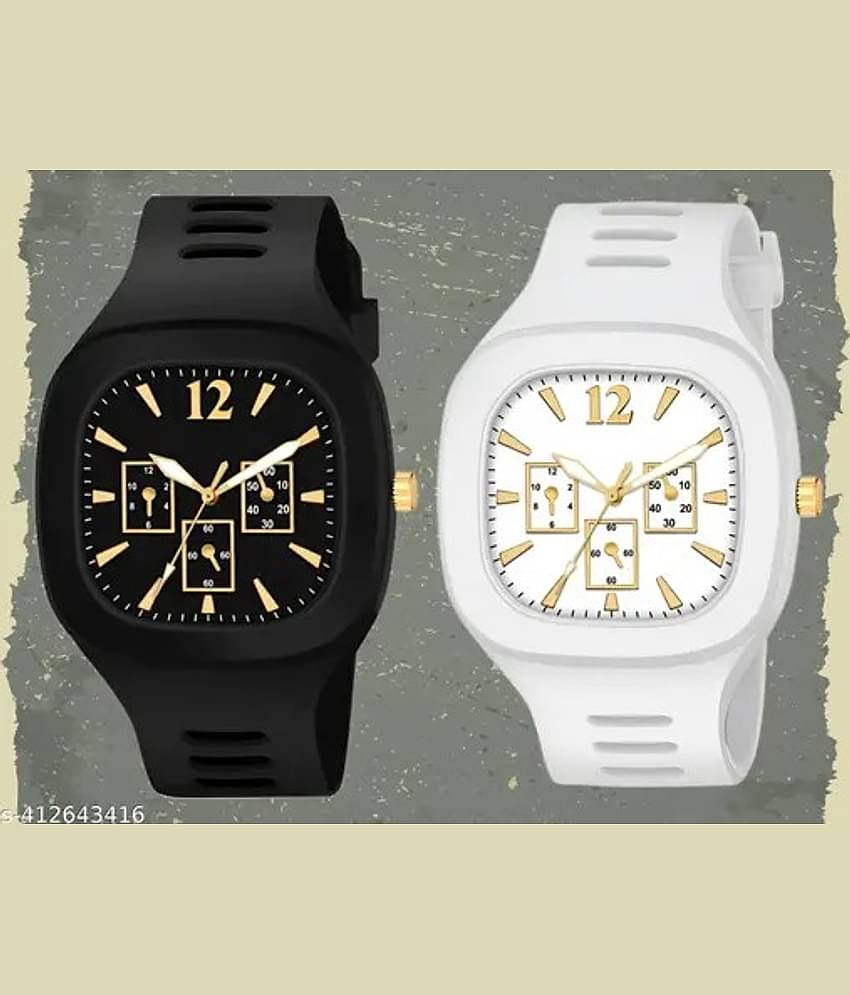 BANDSMITH Multicolor PU Digital Men's Watch