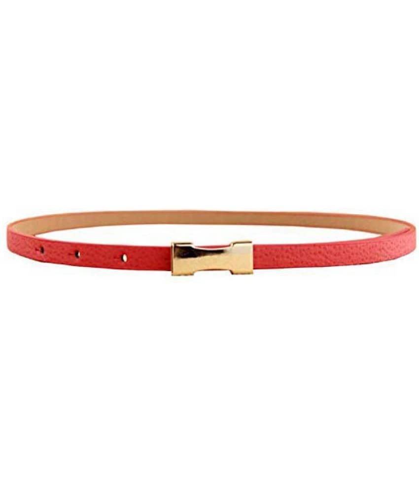 Livosorb Red PU Casual Belt