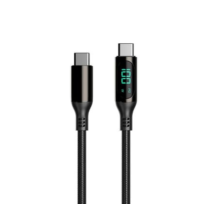 Walta Elite Real Plus Pro Advance Type-C to Type-C Charging Cable 1mtr - Black