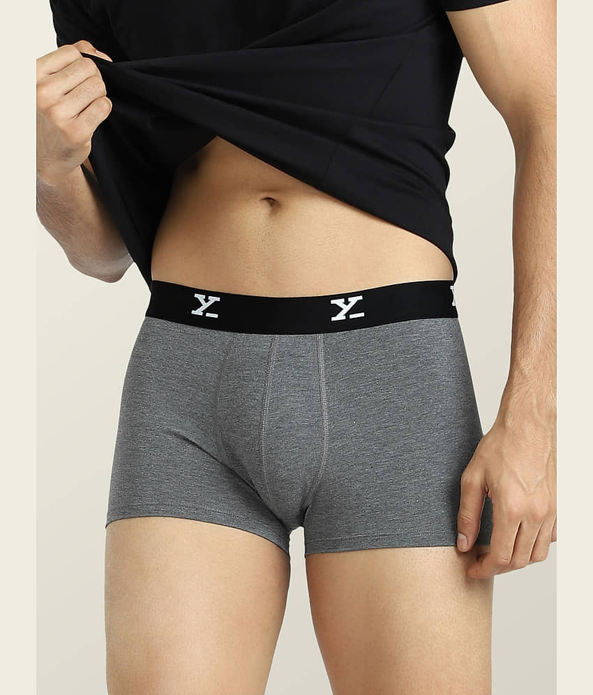 XYXX Pack of 1 Modal Trunks For Men's ( Grey Melange )