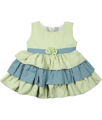LITTLE PANDA Pack of 1 Baby Girls Crepe Frock ( Pink )