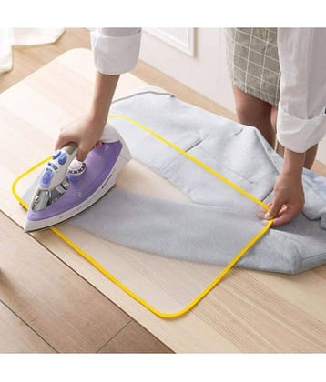 sakimo Protective Insulated Ironing Mesh for Clothes Delicate Garment Cloth Guard Home Press Mat Heat Resistant Reusable & Washable, Multicolours Standard