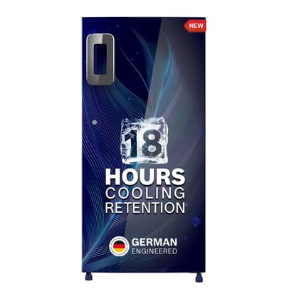 Bosch 207 L, 4 Star, Direct-Cool Single Door Refrigerator | 18 Hrs Cooling Retention | 2.5X Faster Cooling | Spacious Multi Box | Delicate Crisper for Soft Veggies (CST20B34NI, Feather Blue) Bosch 207 L, 4 Star, Direct-Cool Single Door Refrigerator | 18 
