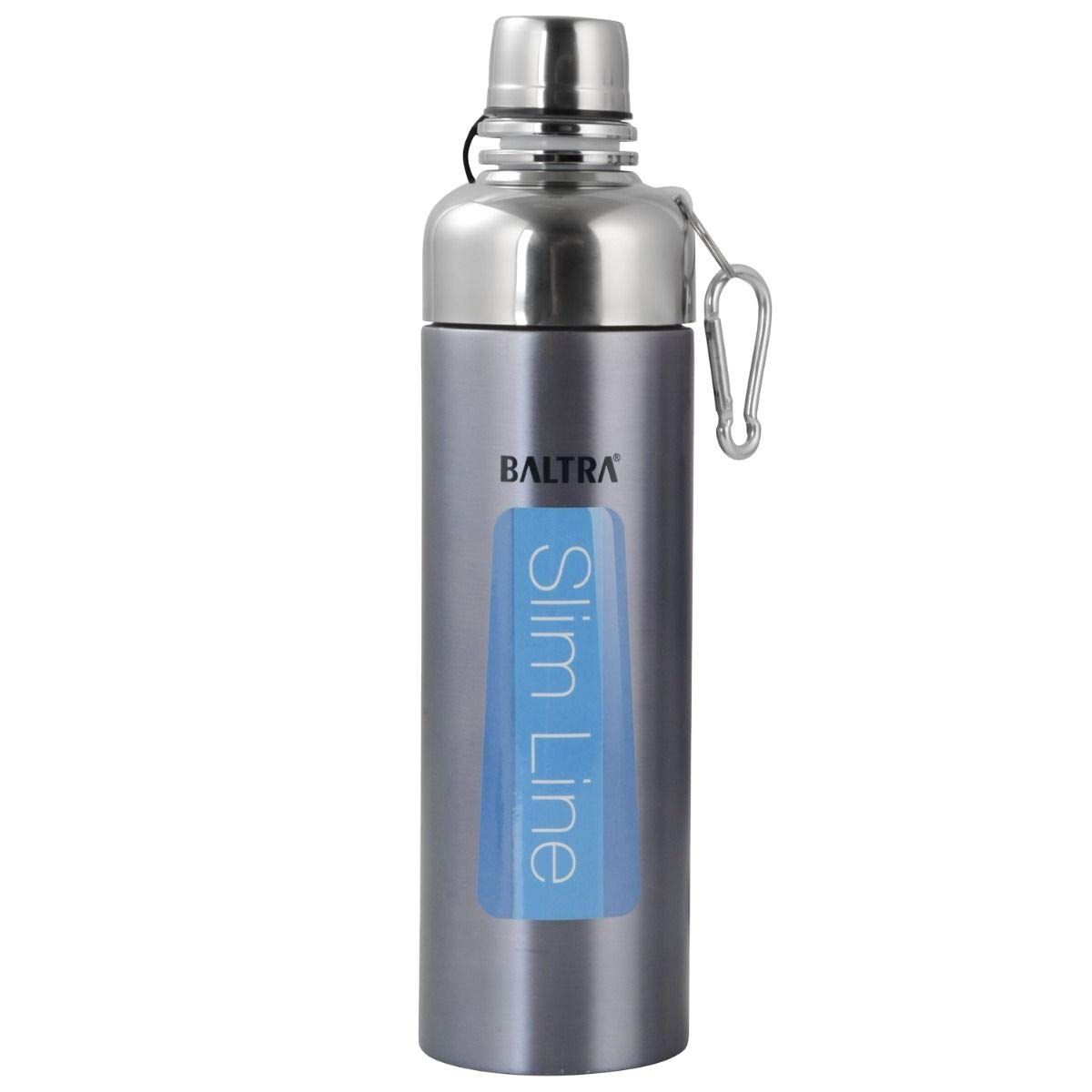 BALTRA Shipper Thermosteel 12 Hours Hot and Cold Water Bottle Sports flask 600ml, (Model: BSL-227), Silver