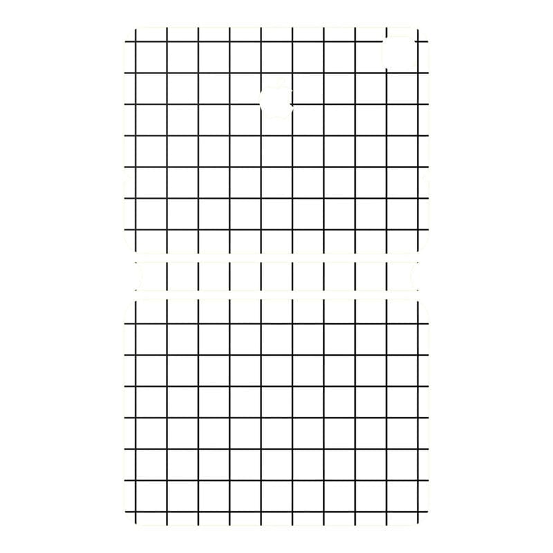 WrapCart iPad Magic Keyboard Skin Squares White Vinyl Wrap