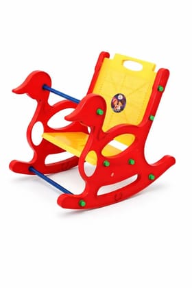 BraintasticDuck Toy Baby Rocker Chair for Kids | Plastic Rocking Chair with Backrest & Handle | Indoor Play Toy for Babies & Toddlers (14 Years)