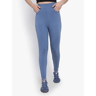 SHE PURE LUXURY WEAR Light Blue Jegging  (Solid)