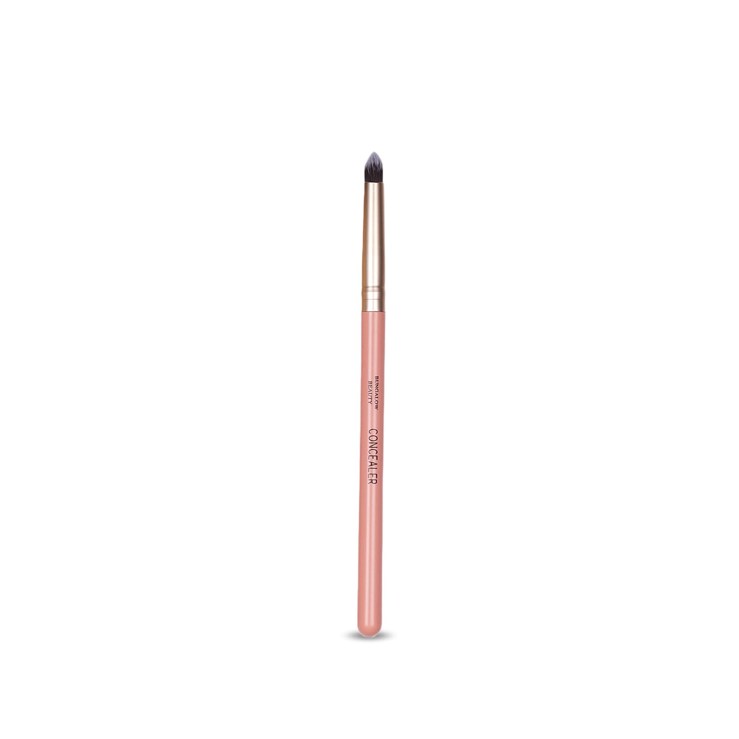 BUNGALOW BEAUTY Premium Concealer Brush, Rose Gold Handle, Synthetic Bristles, Angled Design for Precise Application