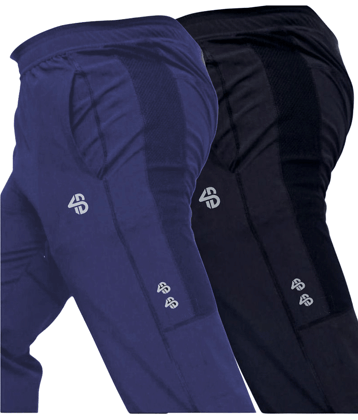 Forbro Black Polyester Men's Trackpants ( Pack of 2 )
