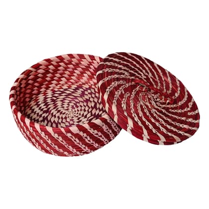 Sabai Grass EcoFriendly red colour Chapati Box