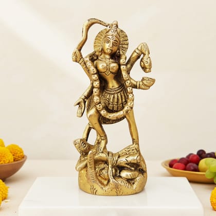 Brass Showpiece Kali Maa God Idol Statue (BSMAS954 B)