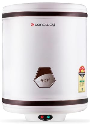 Longway Hotplus 10 Ltr 5 Star Rated Automatic Instant Water Heater for Home, Water Geyser, Water Heater, Electric Geyser with Multiple Safety System & Anti-Rust Coating | (Off-White, 10 Ltr) Longway Hotplus 10 Ltr 5 Star Rated Automatic Instant Water Hea