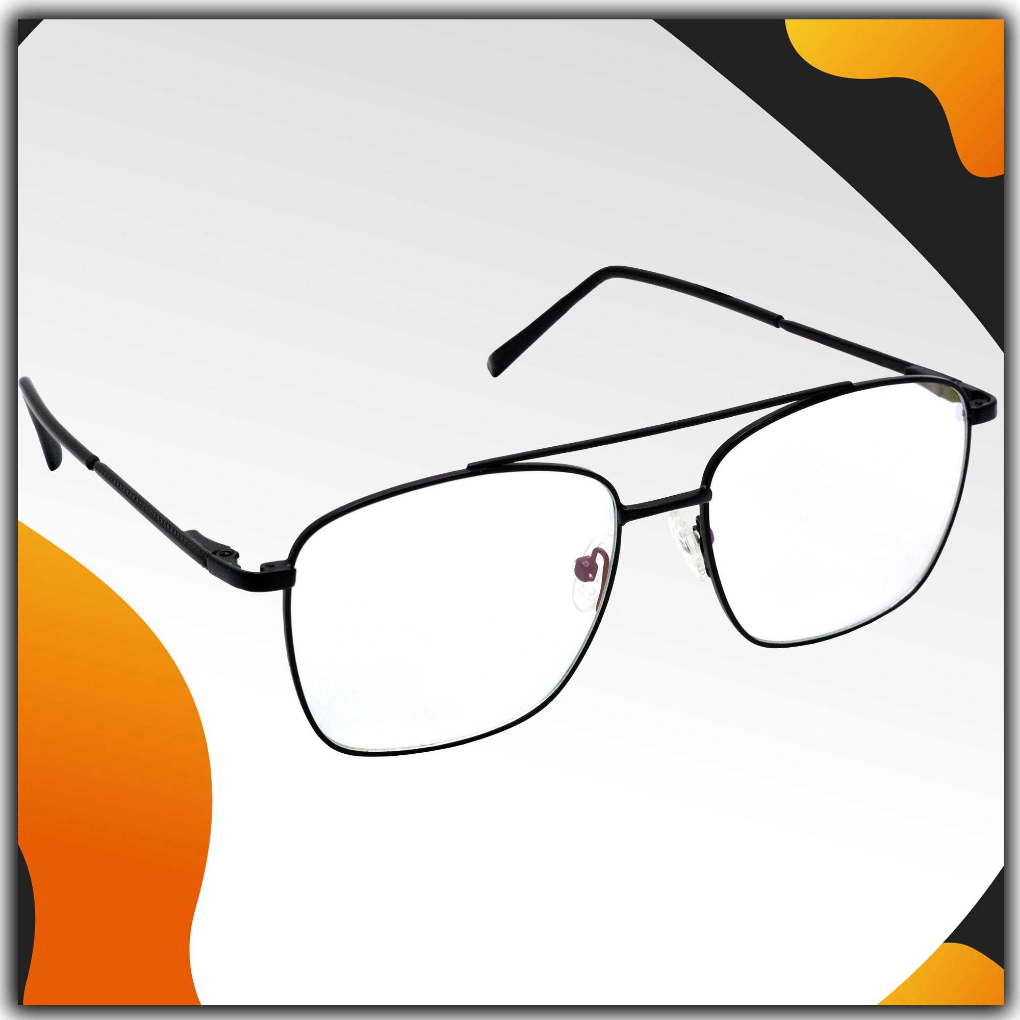 Hrinkar Metal Full Rim Rectangle Spectacles Frames for Men & Women - HFRM19009